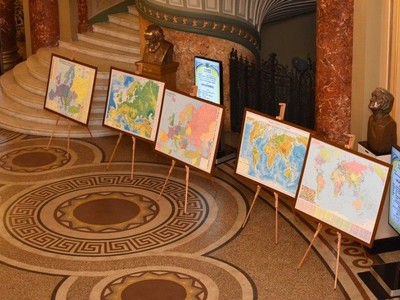 Expozitie cartografica. Atheneul Roman, 15 februarie, 2015