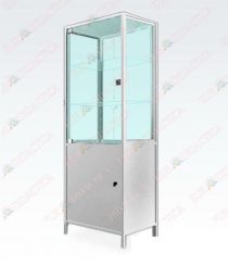 Dulap tip vitrina cu partea inferioara metalica(500x400x1610mm)