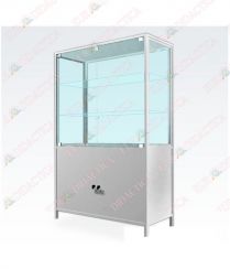 Dulap  tip  vitrina cu partea inferioara metalica(980x400x1610mm)