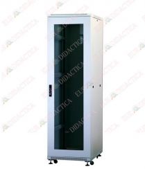 Dulap metalic SERVER, 1 usa plina si 1 din sticla (600x1000x2040mm)