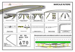 Marcaje rutiere 2 (laterale si temporare, pentru semnalizarea lucrarilor in zona drumului) 