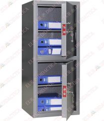 Seif birou 2 compartimente si 2 rafturi (450x370x1030mm)