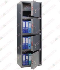 Seif birou 4 compartimente si caseta cu cheie (550x370x1610mm)