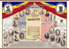 Marea Unirea a Romanilor de la 1918 (plansa, 1400x1000mm, cu sipci)