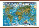 Harta lumii pentru copii 700x500mm